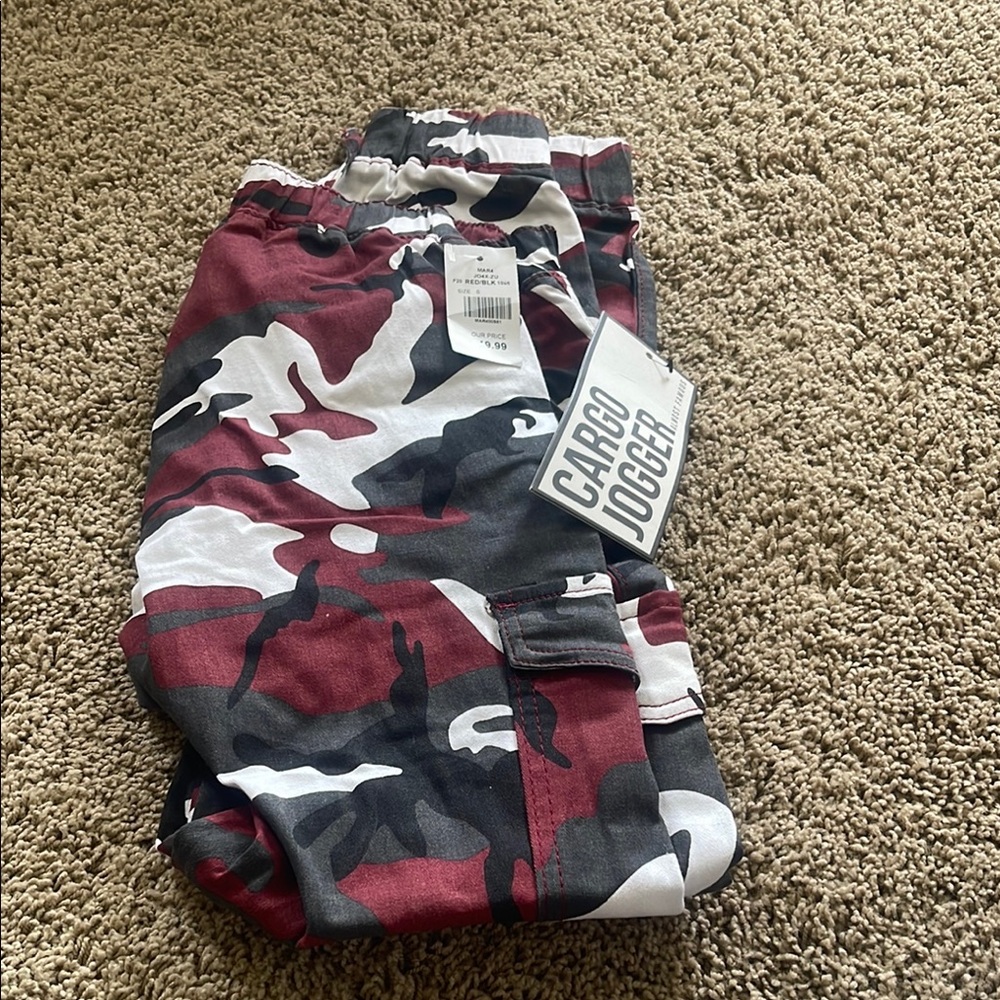 Camouflage Cargo Jogger Pants